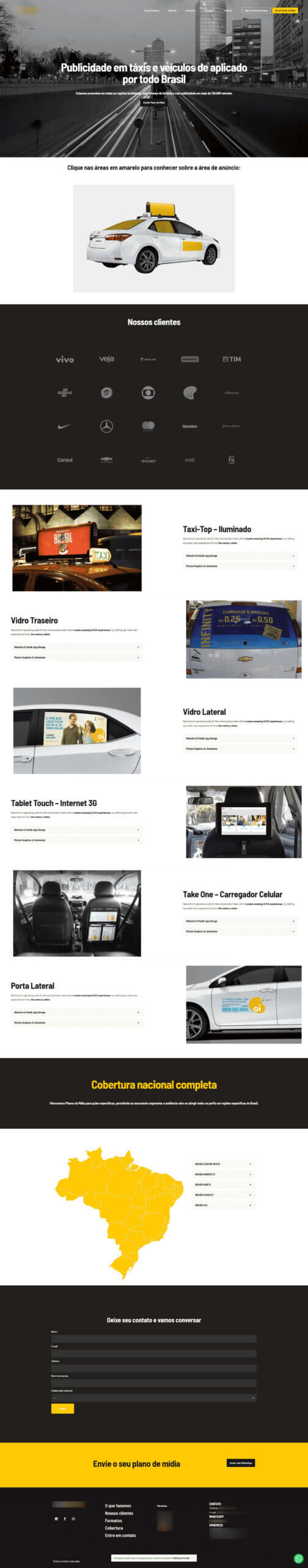 Site Institucional - Taxi